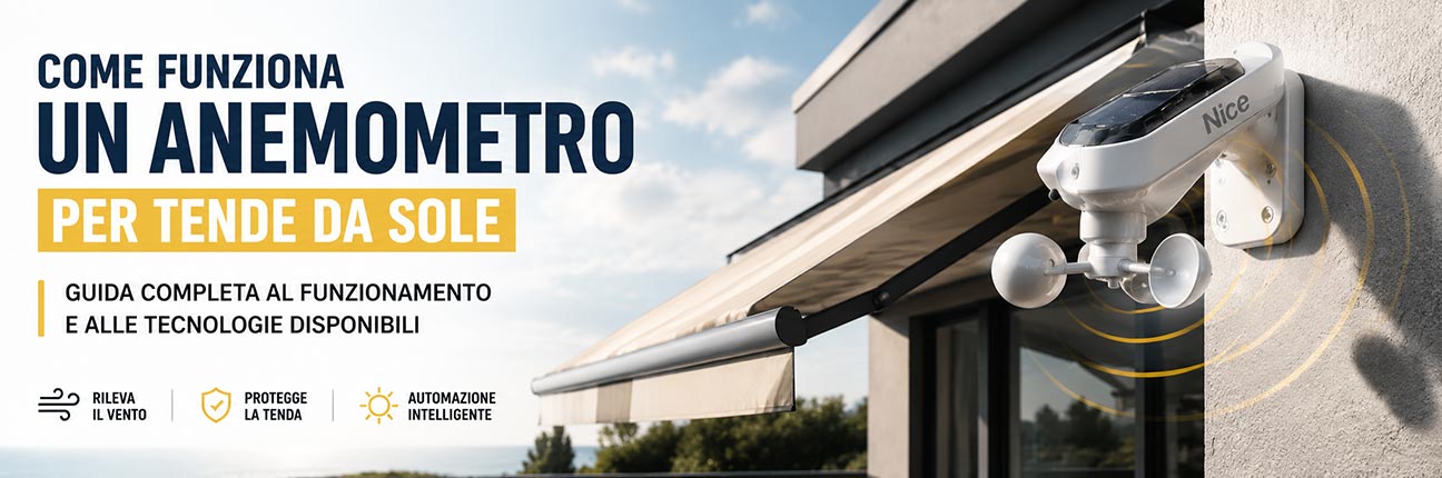 Come funziona un anemometro per tende da sole