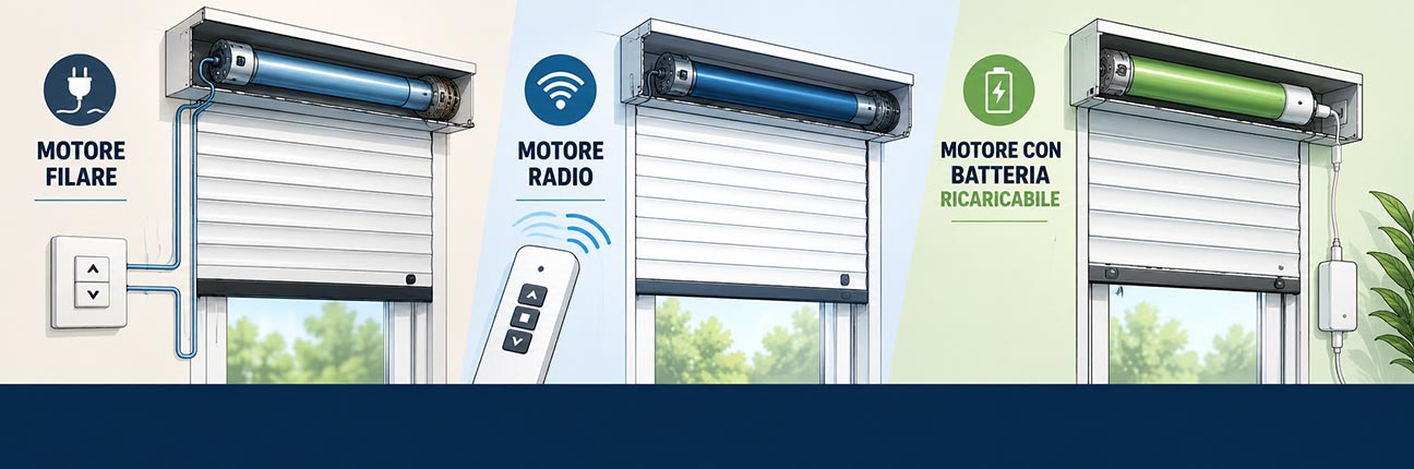 Motore filare, radio o con batteria ricaricabile? Guida alla scelta