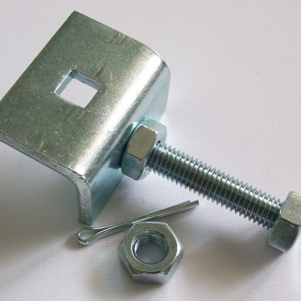 Staffa economica con perno per montaggio motore tapparella