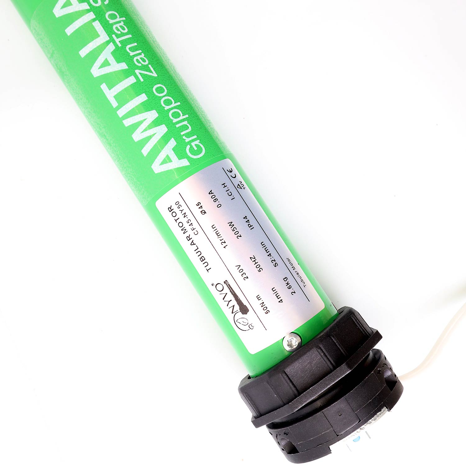 Motore Awitalia silenzioso a bassi consumi con finecorsa meccanico per tapparelle e tende