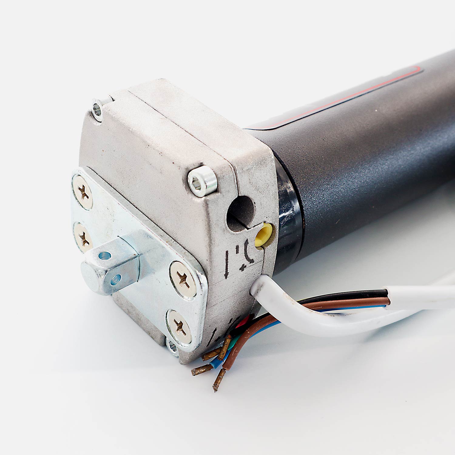 Motore elettrico Tech International serie SOS con manovra di soccorso e finecorsa meccanico