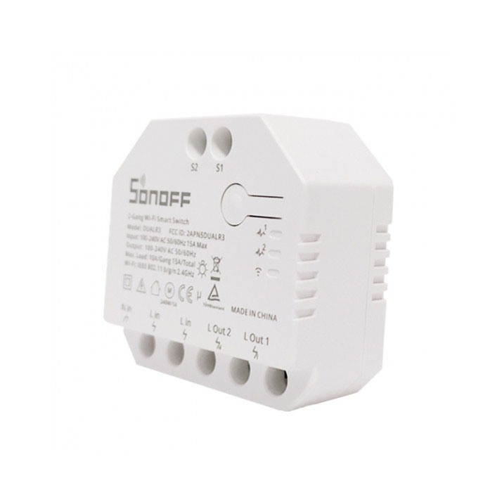 Relè wifi SONOFF DUAL R3 per automazione domestica tapparelle e tende