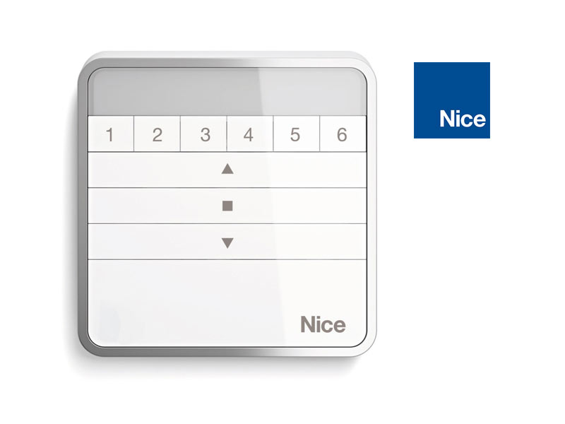 Telecomando a parete Nice Era W6 per tapparelle e tende interne