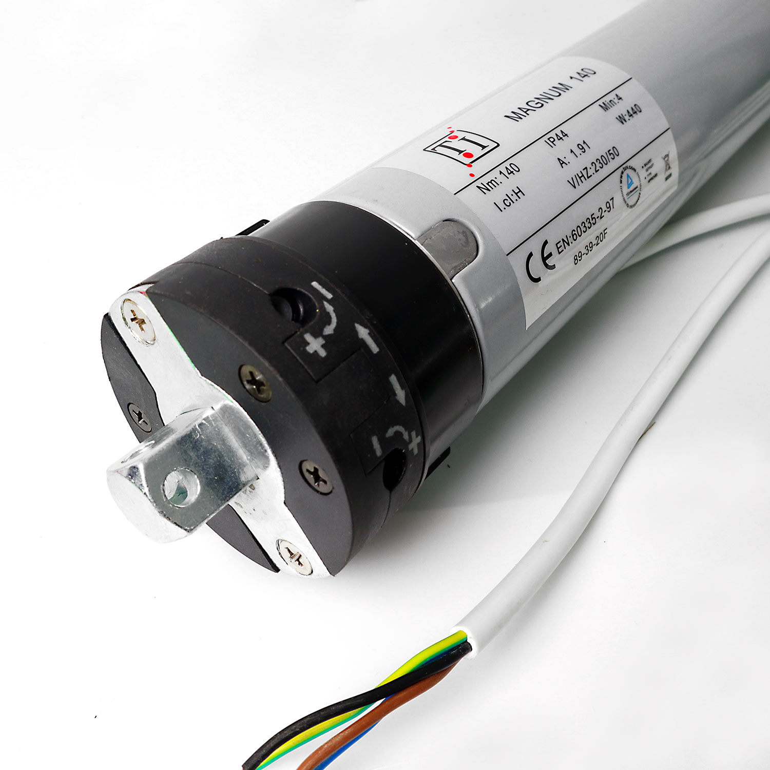 Motore potente Tech International serie MAGNUM con finecorsa meccanico per grandi tapparelle e serrande