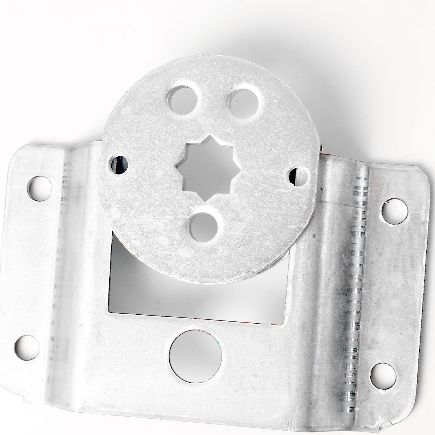 Supporto sfilabile per motore tapparella con foro da 10 mm.