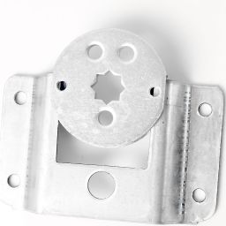 Supporto sfilabile per motore tapparella con foro da 10 mm.