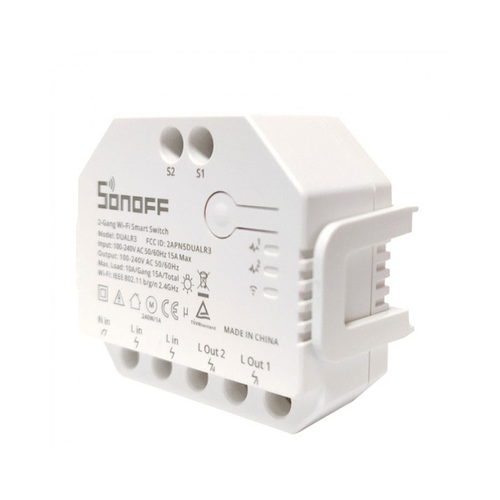 Relè wifi SONOFF DUAL R3 per automazione domestica tapparelle e tende