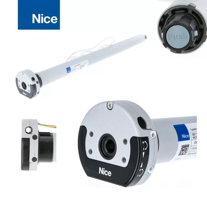 Motore Nice Era Fit MHT con telecomando, finecorsa elettronico e manovra di soccorso per tende e tapparelle