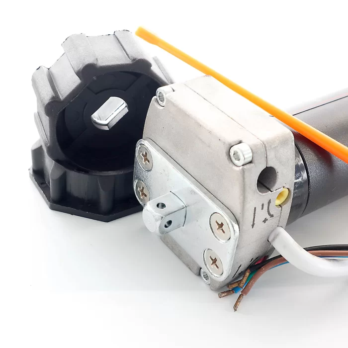 Motore elettrico Tech International serie SOS con manovra di soccorso e finecorsa meccanico