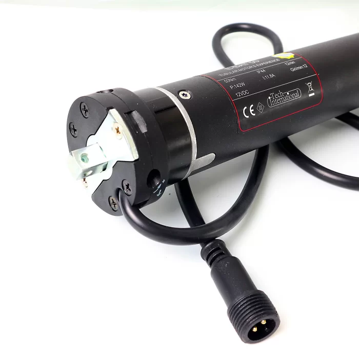 Motore Tech International E-Bat con batteria ricaricabile esterna, finecorsa meccanico e telecomando per tapparelle e tende