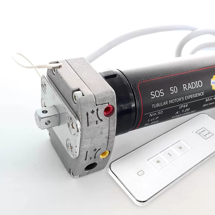 Motore elettrico Tech International SOS Radio con finecorsa meccanico manovra di soccorso e telecomando