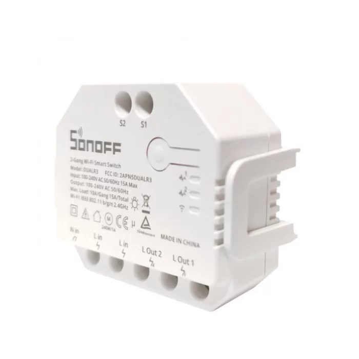 Relè wifi SONOFF DUAL R3 per automazione domestica tapparelle e tende