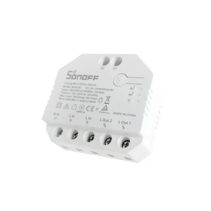 Relè wifi SONOFF DUAL R3 per automazione domestica tapparelle e tende