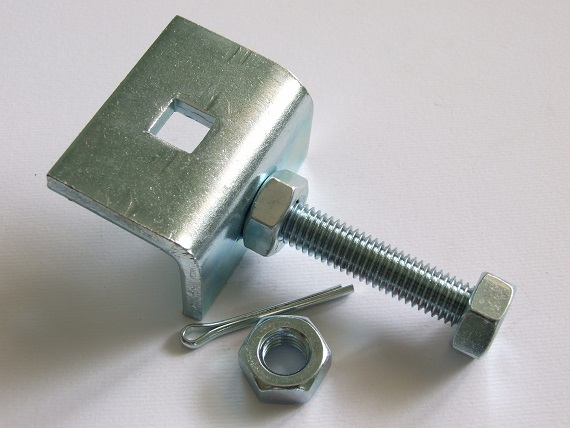 Staffa economica con perno per montaggio motore tapparella